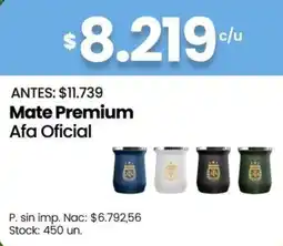 Changomas Afa oficial mate premium oferta