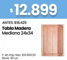 Changomas Tabla madera mediana oferta