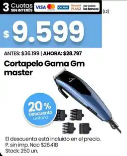 Changomas Gama cortapelo gm master oferta