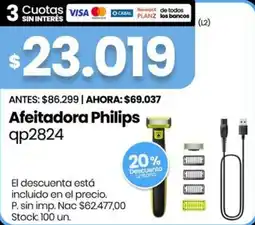 Changomas Philips afeitadora qp2824 oferta