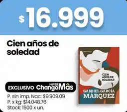 Changomas Cien años de soledad oferta