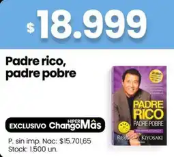 Changomas Padre rico, padre pobre oferta
