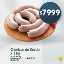 Supermercados Buenos Días Chorizos de cerdo oferta