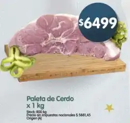 Supermercados Buenos Días Paleta de cerdo oferta