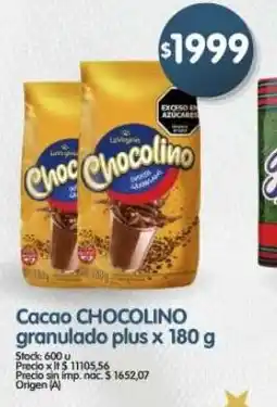 Supermercados Buenos Días Chocolino cacao granulado plus oferta