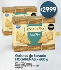 Supermercados Buenos Días Hogarenas galletas de salvado oferta