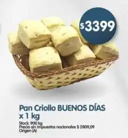 Supermercados Buenos Días Buenos días pan criollo oferta