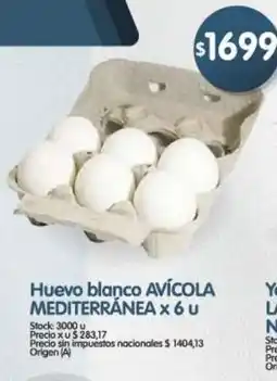 Supermercados Buenos Días Avícola mediterranea huevo blanco oferta