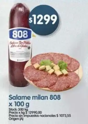 Supermercados Buenos Días 808 salame milan oferta