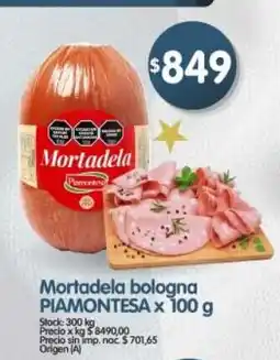 Supermercados Buenos Días Piamontesa mortadela bologna oferta