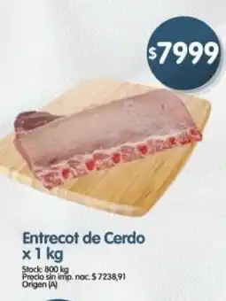 Supermercados Buenos Días Entrecot de cerdo oferta