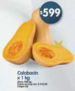Supermercados Buenos Días Calabacín oferta