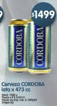 Supermercados Buenos Días Cordoba cerveza lata oferta