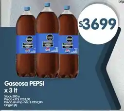 Supermercados Buenos Días Pepsi gaseosa oferta