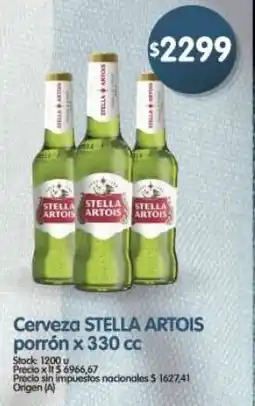 Supermercados Buenos Días Stella artois cerveza porrón oferta