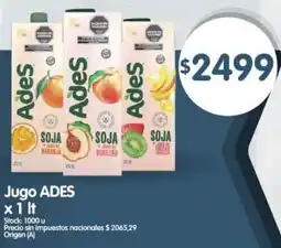 Supermercados Buenos Días Ades jugo oferta