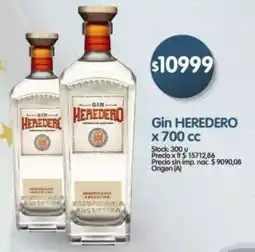 Supermercados Buenos Días Heredero gin oferta