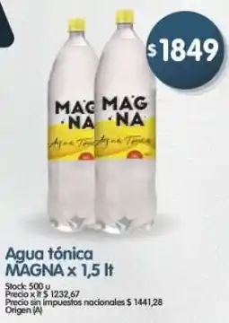 Supermercados Buenos Días Magna agua tónica oferta