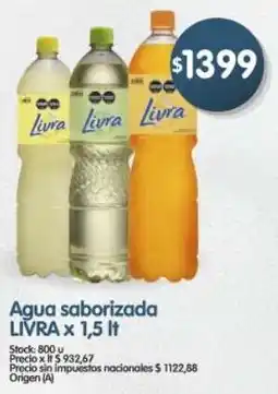 Supermercados Buenos Días Livra agua saborizada oferta