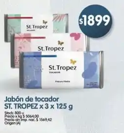 Supermercados Buenos Días St. tropez jabón de tocador oferta