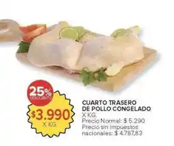 Carrefour Cuarto trasero de pollo congelado oferta
