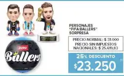 Carrefour Fifa ballers personajes sorpresa oferta