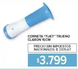 Carrefour Tuky corneta trueno claxon oferta