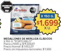 Carrefour Porto belo medallones de merluza clásicos oferta
