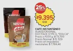 Carrefour Dolca suave/original doy pack oferta