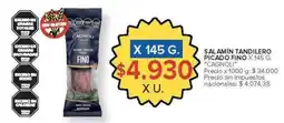 Carrefour Cagnoli salamin tandilero picado fino oferta