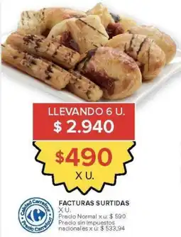 Carrefour Facturas surtidas oferta