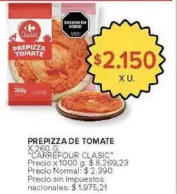 Carrefour Carrefour clasic prepizza de tomate oferta