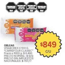 Carrefour Carrefour classic cobleas v/sabores oferta