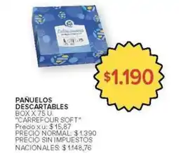 Carrefour Carrefour soft pañuelos descartables box oferta
