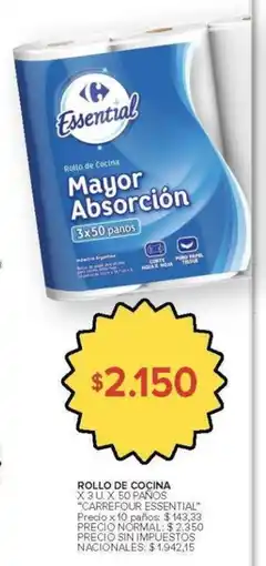 Carrefour Carrefour essential rollo de cocina oferta