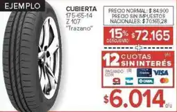 Carrefour Trazano cubierta 175-65-14 Z 107 oferta