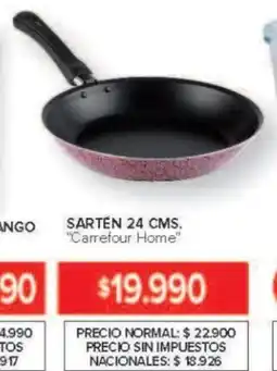 Carrefour Carrefour home sarten oferta