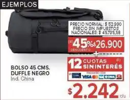 Carrefour Bolso duffle negro oferta