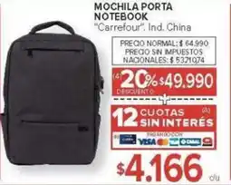 Carrefour Carrefour mochila porta notebook oferta
