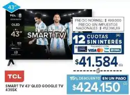 Carrefour Tcl smart tv 43" oferta