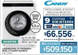 Carrefour Candy lavarropas cf prowash oferta