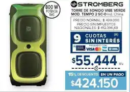 Carrefour Stromberg torre de sonido vibe verde oferta