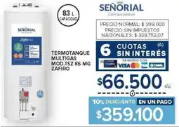 Carrefour Señorial termotanque multigas oferta