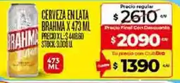 Supermercados DIA Brahma cerveza en lata oferta