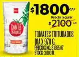 Supermercados DIA Dia tomates triturados oferta