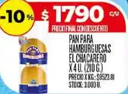 Supermercados DIA El chacarero pan para hamburguesas oferta