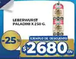 Supermercados DIA Paladini leberwurst oferta