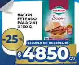 Supermercados DIA Paladini bacon feteado oferta