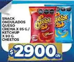 Supermercados DIA Ketchup snack ondulados queso crema oferta