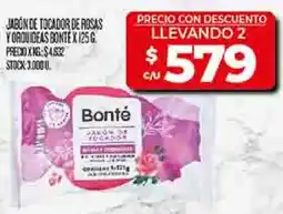 Supermercados DIA Bonté jabón de tocador de rosas yorquideas oferta